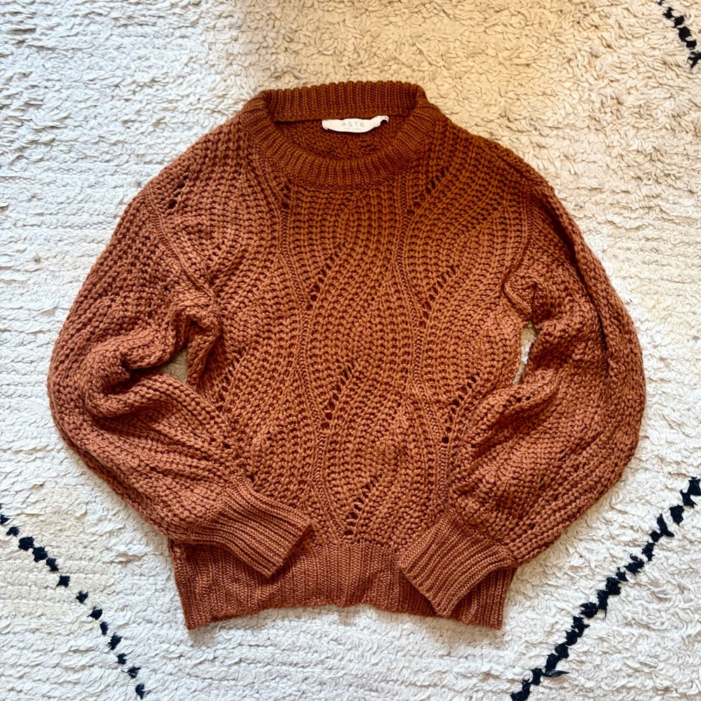 Astr Wool Blend Knit Sweater